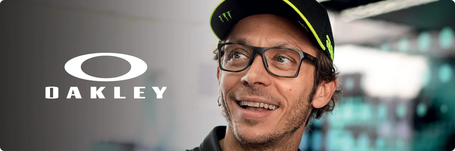 Oakley eyeglasses campaign banner