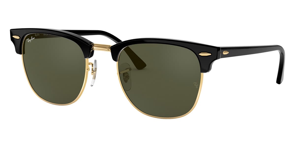 Ray-Ban RB3016 CLUBMASTER W0365 Sunglasses Black 51mm Men